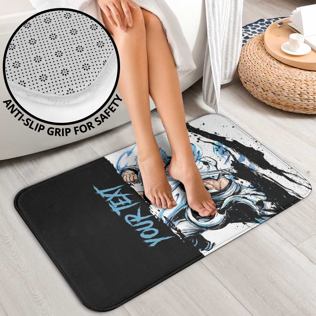 Personalized Grimmjow Jaegerjaquez Bathroom Set Ink Splash Anime Brush Style