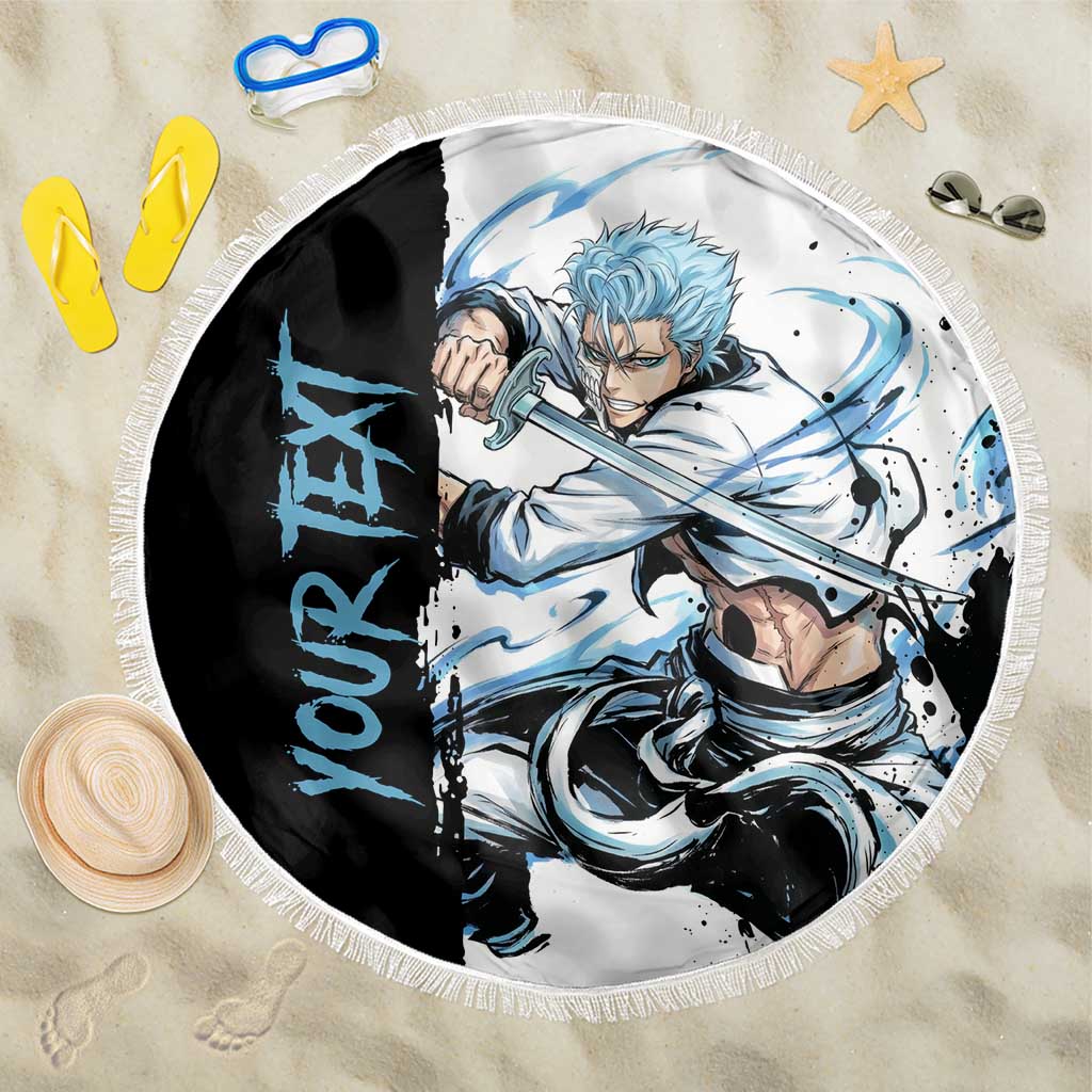 Personalized Grimmjow Jaegerjaquez Beach Blanket Ink Splash Anime Brush Style