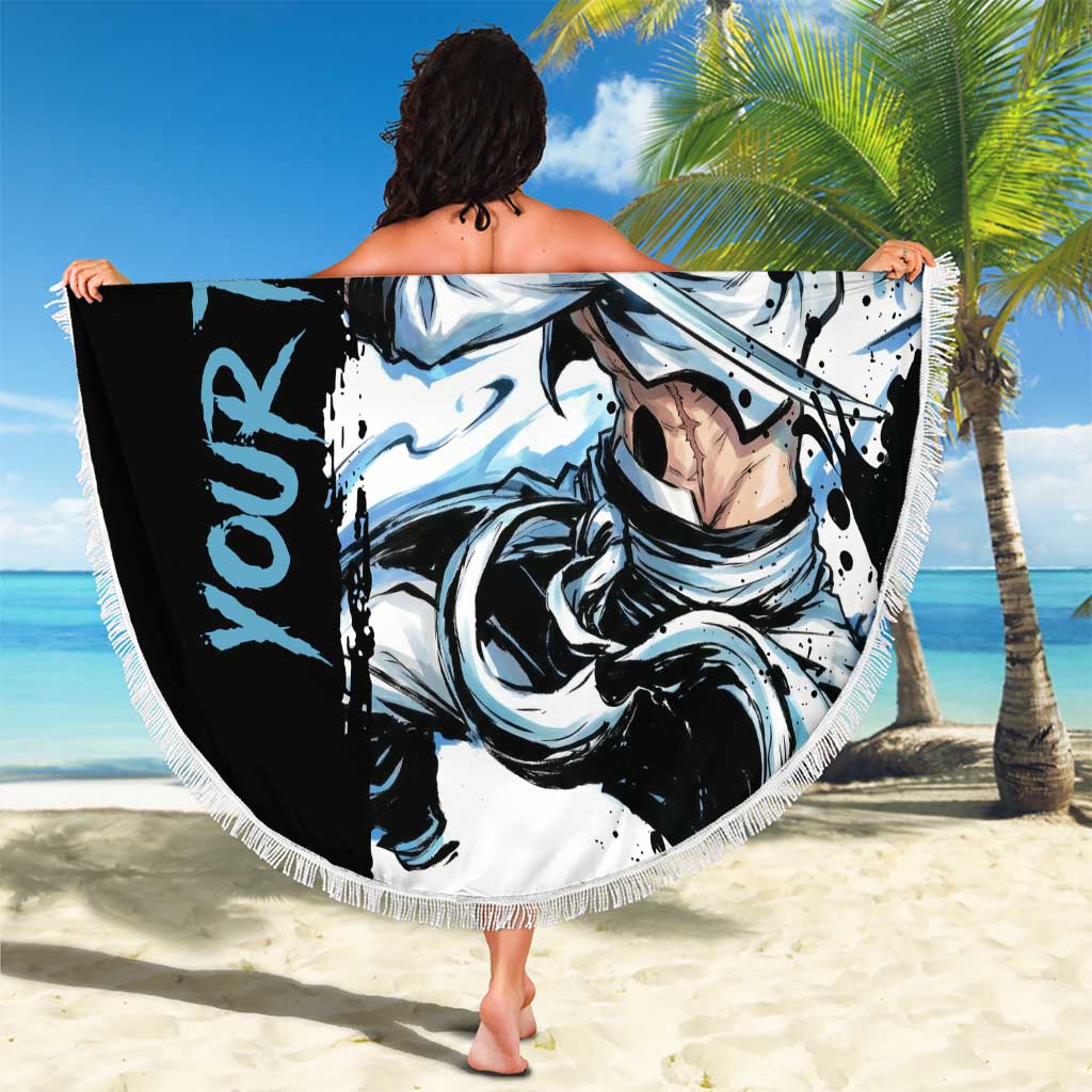 Personalized Grimmjow Jaegerjaquez Beach Blanket Ink Splash Anime Brush Style