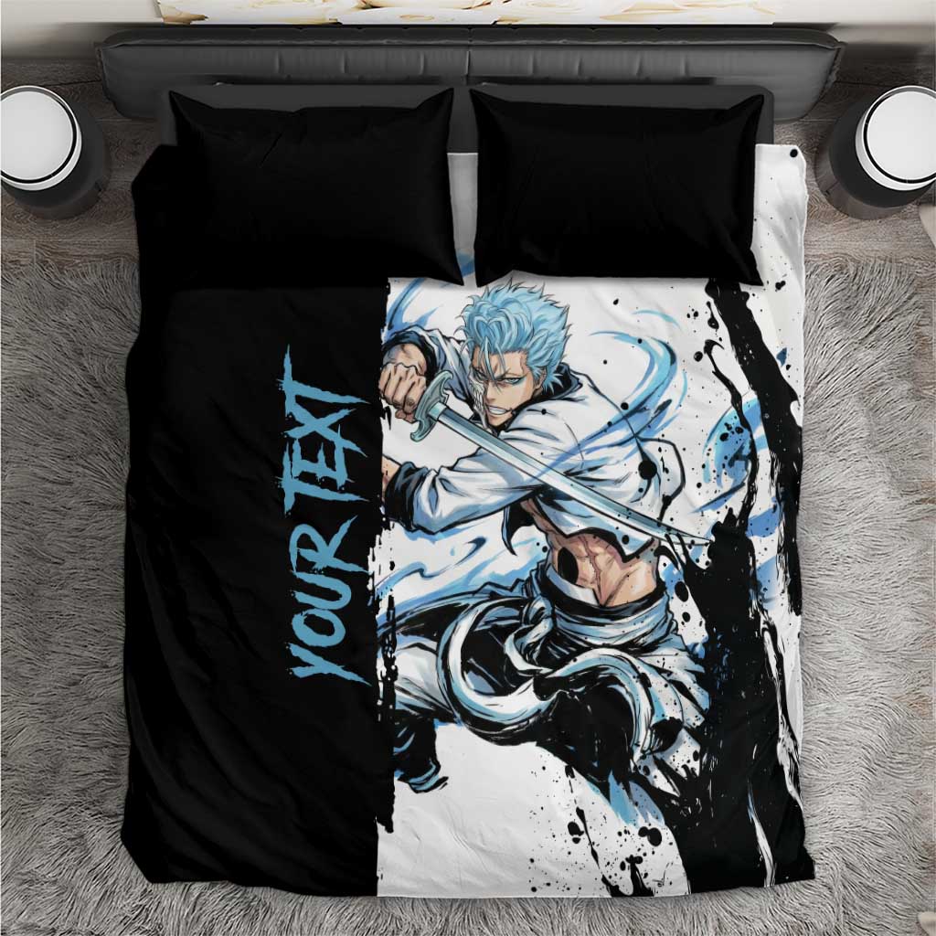 Personalized Grimmjow Jaegerjaquez Bedding Set Ink Splash Anime Brush Style