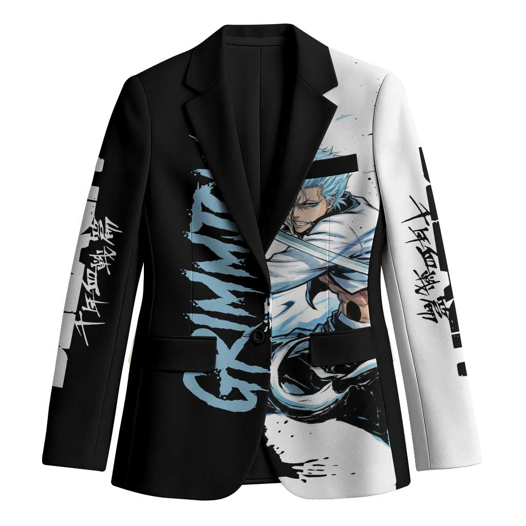 Personalized Grimmjow Jaegerjaquez Blazer Ink Splash Anime Brush Style