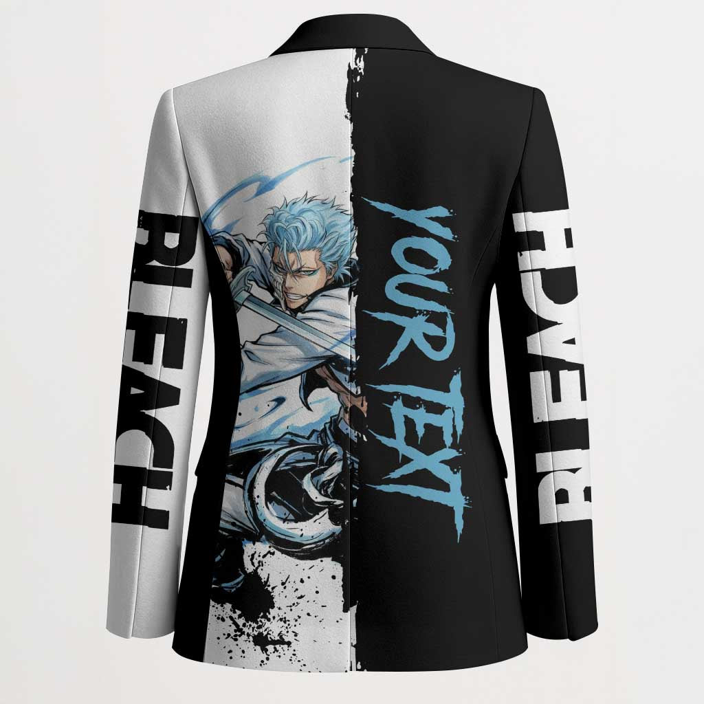 Personalized Grimmjow Jaegerjaquez Blazer Ink Splash Anime Brush Style