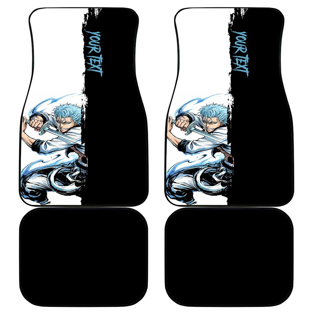 Personalized Grimmjow Jaegerjaquez Car Mats Ink Splash Anime Brush Style