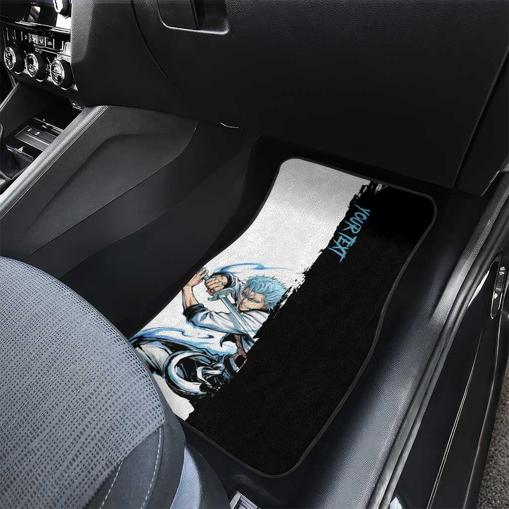 Personalized Grimmjow Jaegerjaquez Car Mats Ink Splash Anime Brush Style