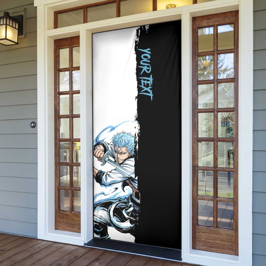 Personalized Grimmjow Jaegerjaquez Door Cover Ink Splash Anime Brush Style