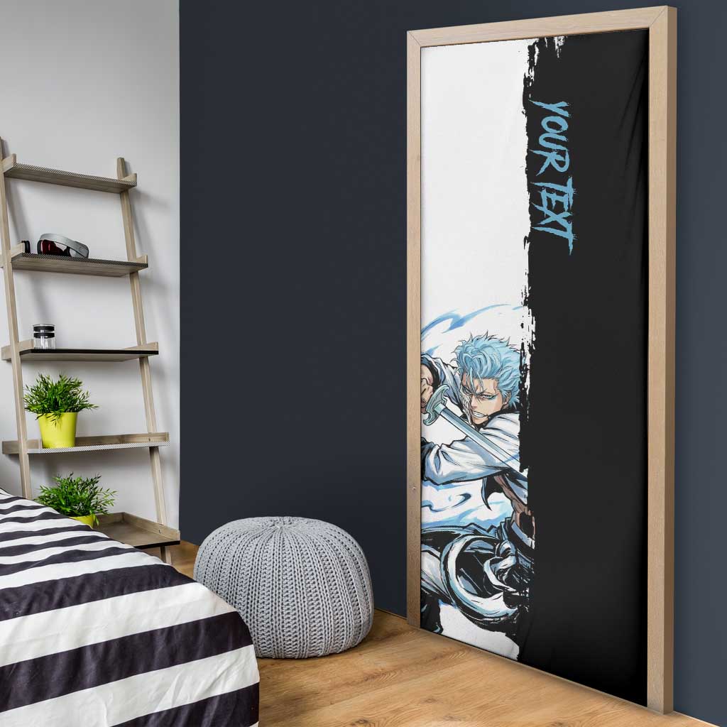 Personalized Grimmjow Jaegerjaquez Door Cover Ink Splash Anime Brush Style