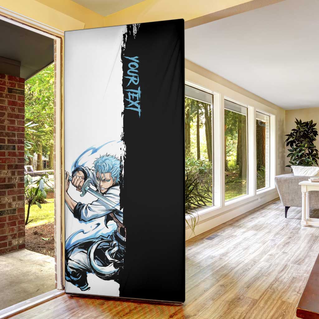 Personalized Grimmjow Jaegerjaquez Door Cover Ink Splash Anime Brush Style