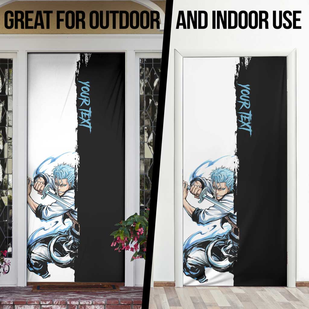 Personalized Grimmjow Jaegerjaquez Door Cover Ink Splash Anime Brush Style