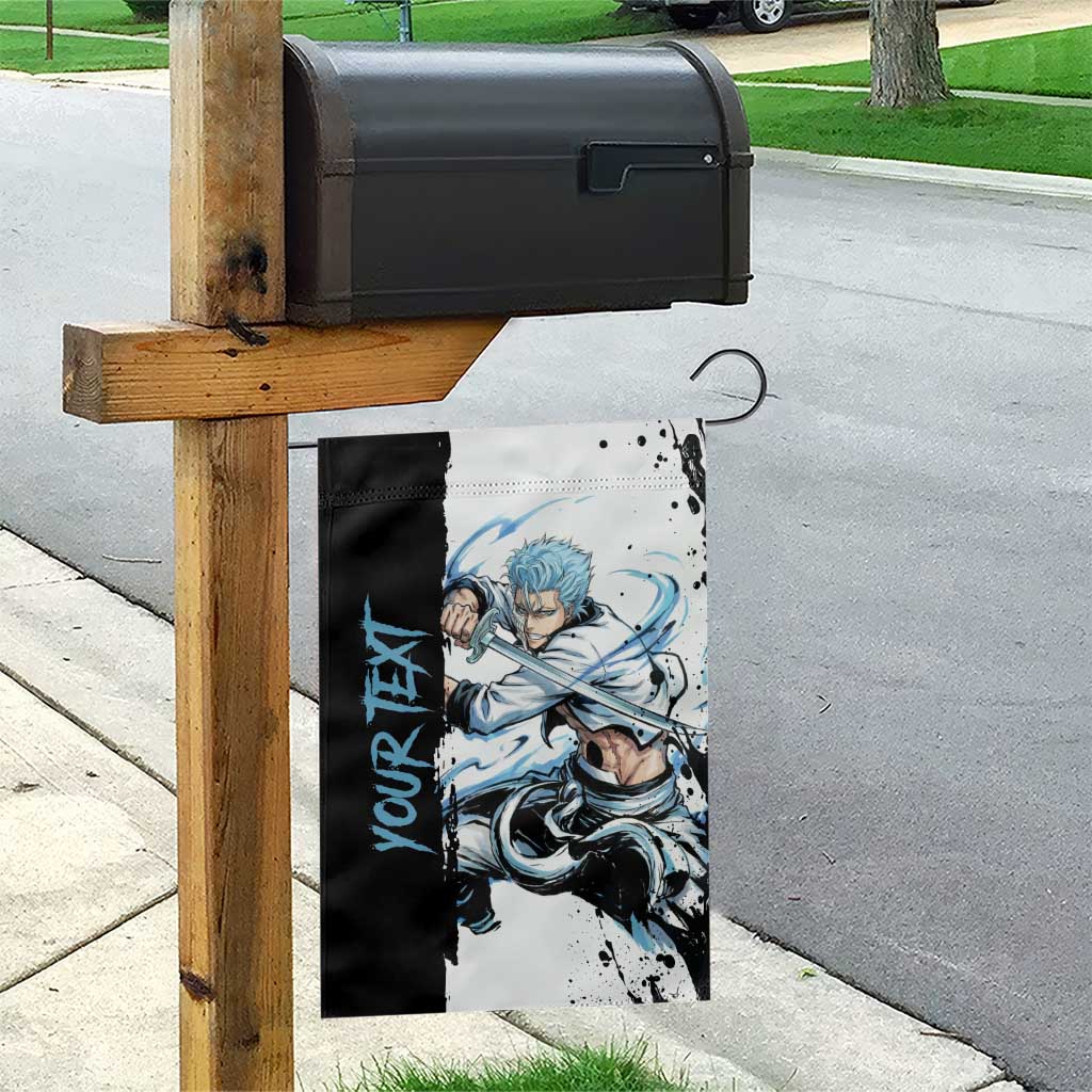 Personalized Grimmjow Jaegerjaquez Garden Flag Ink Splash Anime Brush Style