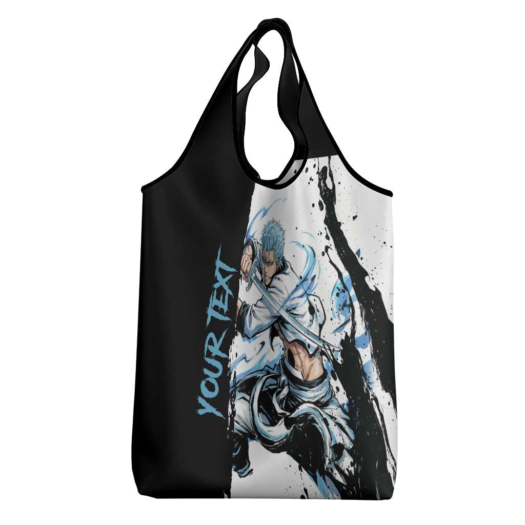 Personalized Grimmjow Jaegerjaquez Grocery Bag Ink Splash Anime Brush Style