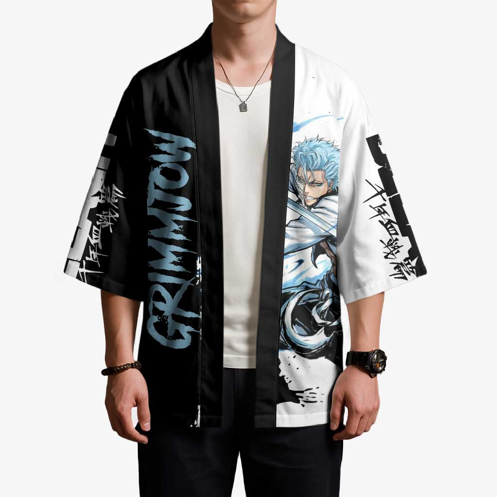 Personalized Grimmjow Jaegerjaquez Kimono Ink Splash Anime Brush Style