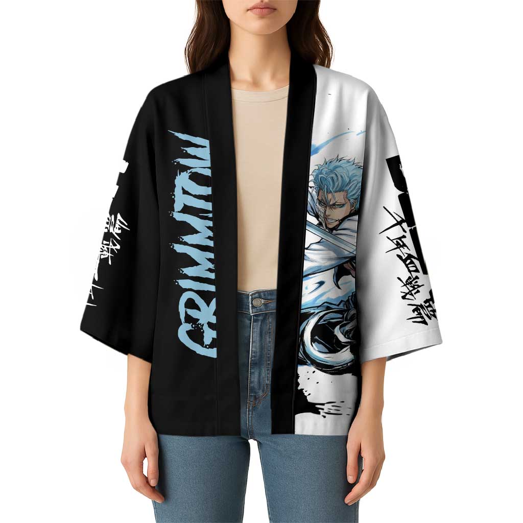 Personalized Grimmjow Jaegerjaquez Kimono Ink Splash Anime Brush Style