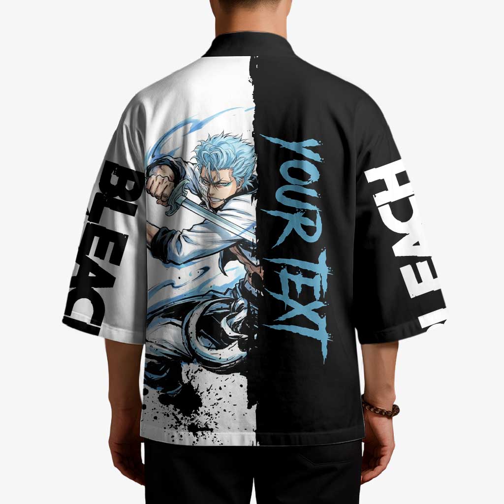 Personalized Grimmjow Jaegerjaquez Kimono Ink Splash Anime Brush Style