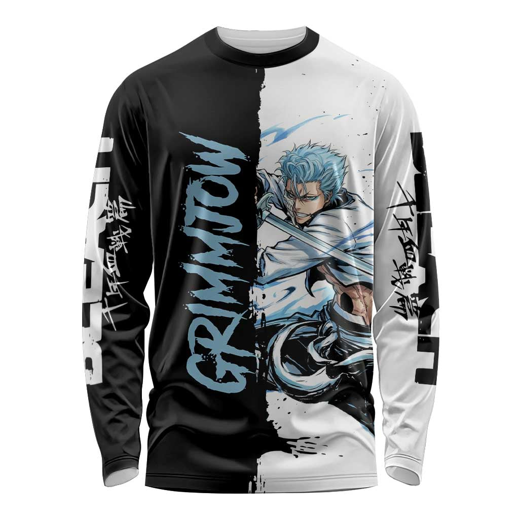 Personalized Grimmjow Jaegerjaquez Long Sleeve Shirt Ink Splash Anime Brush Style
