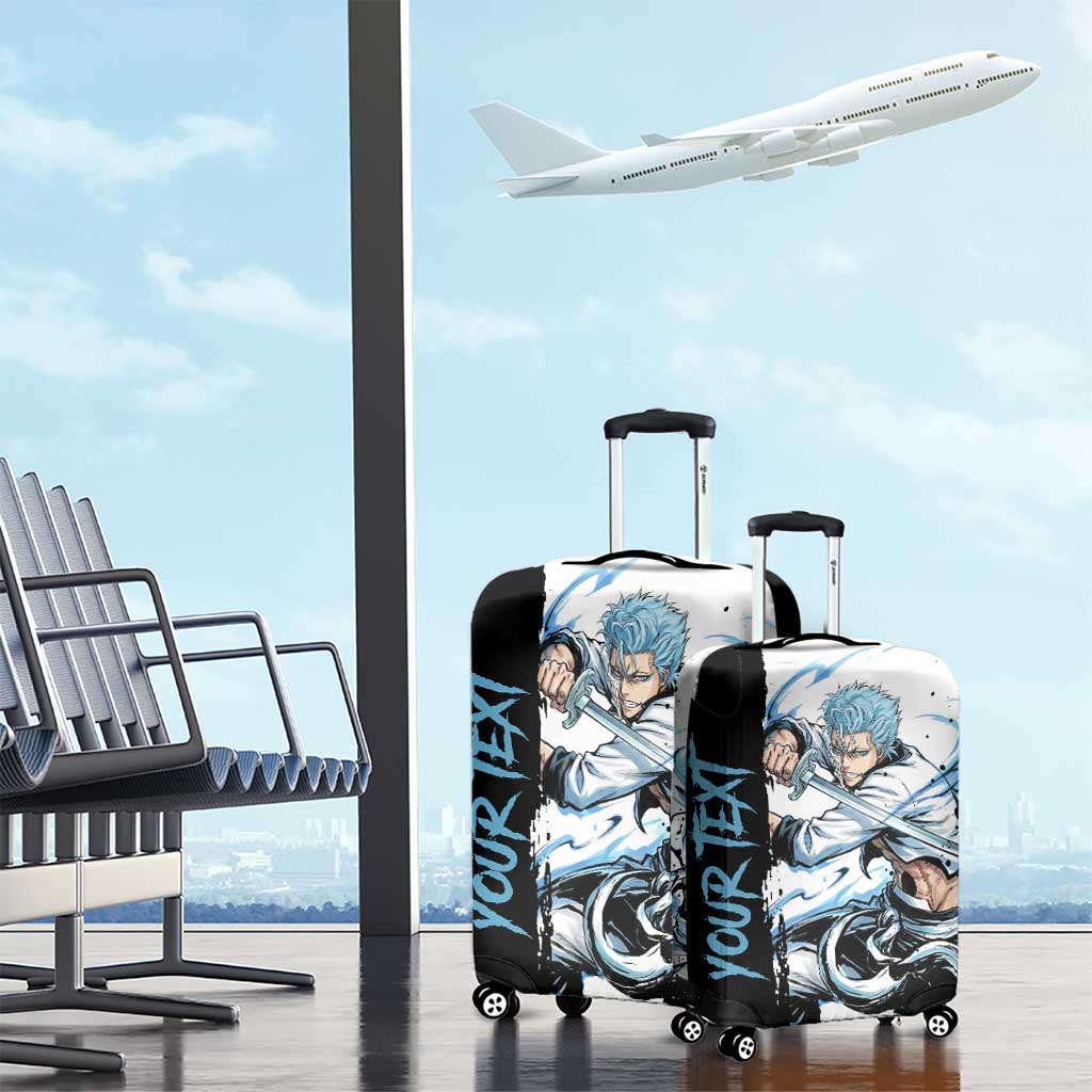 Personalized Grimmjow Jaegerjaquez Luggage Cover Ink Splash Anime Brush Style