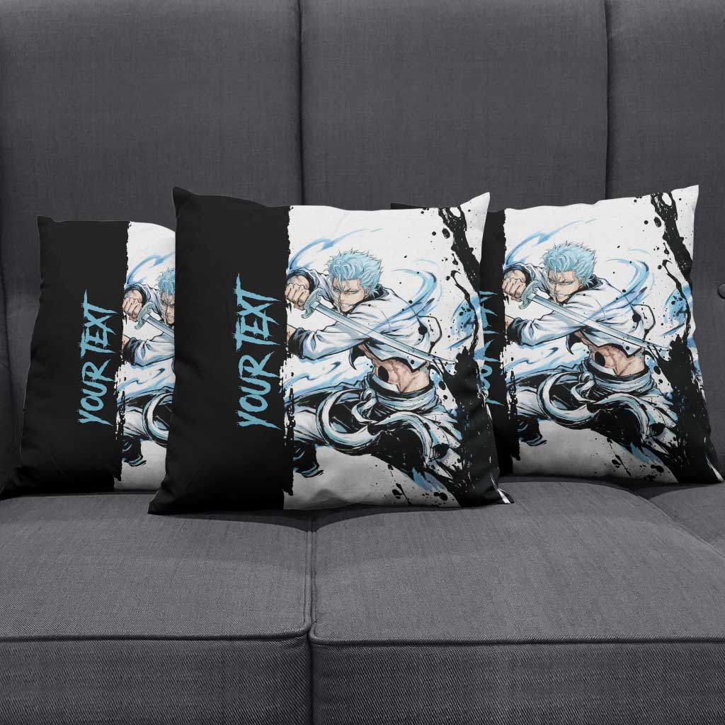 Personalized Grimmjow Jaegerjaquez Pillow Cover Ink Splash Anime Brush Style