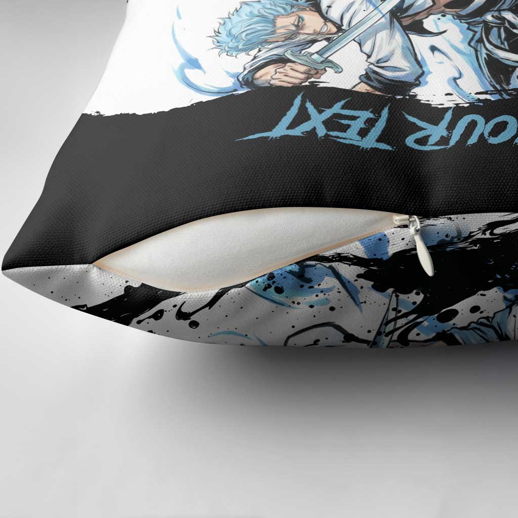 Personalized Grimmjow Jaegerjaquez Pillow Cover Ink Splash Anime Brush Style