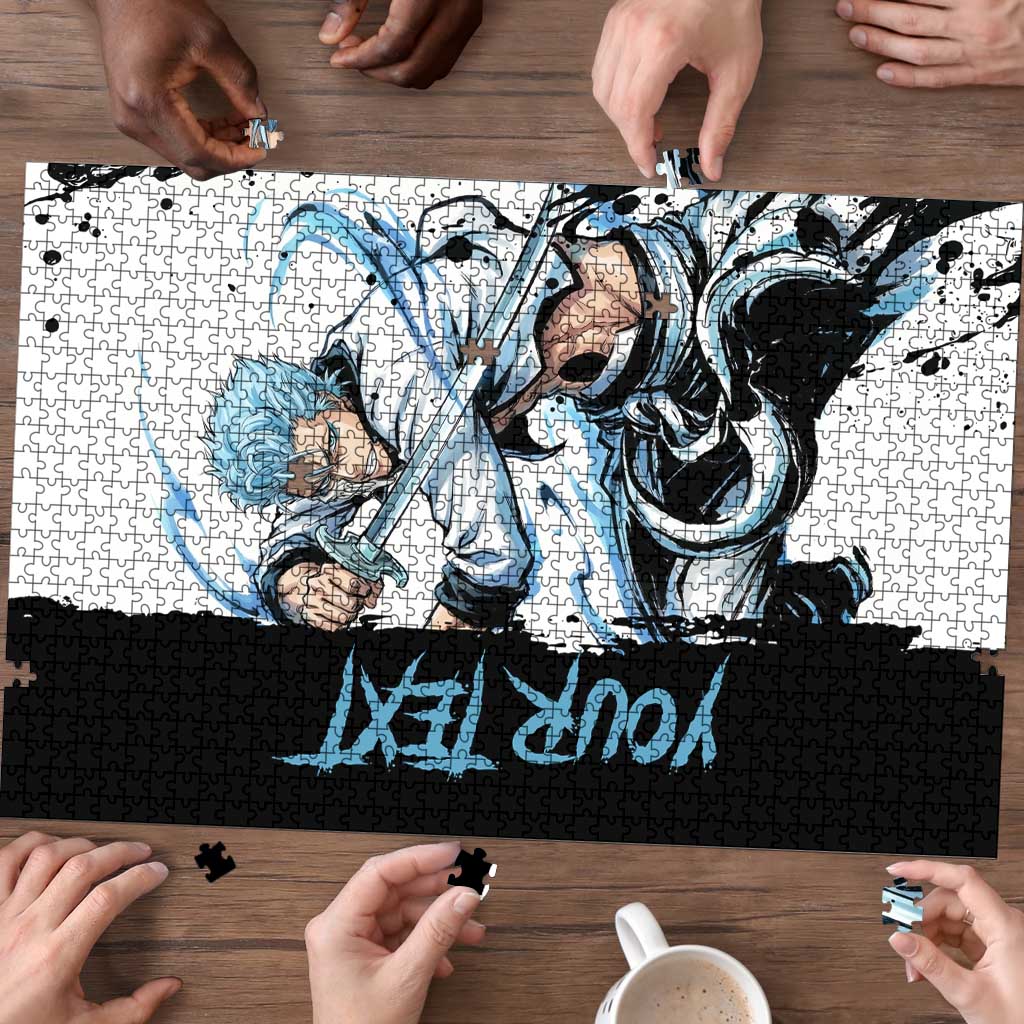 Personalized Grimmjow Jaegerjaquez Puzzle Ink Splash Anime Brush Style