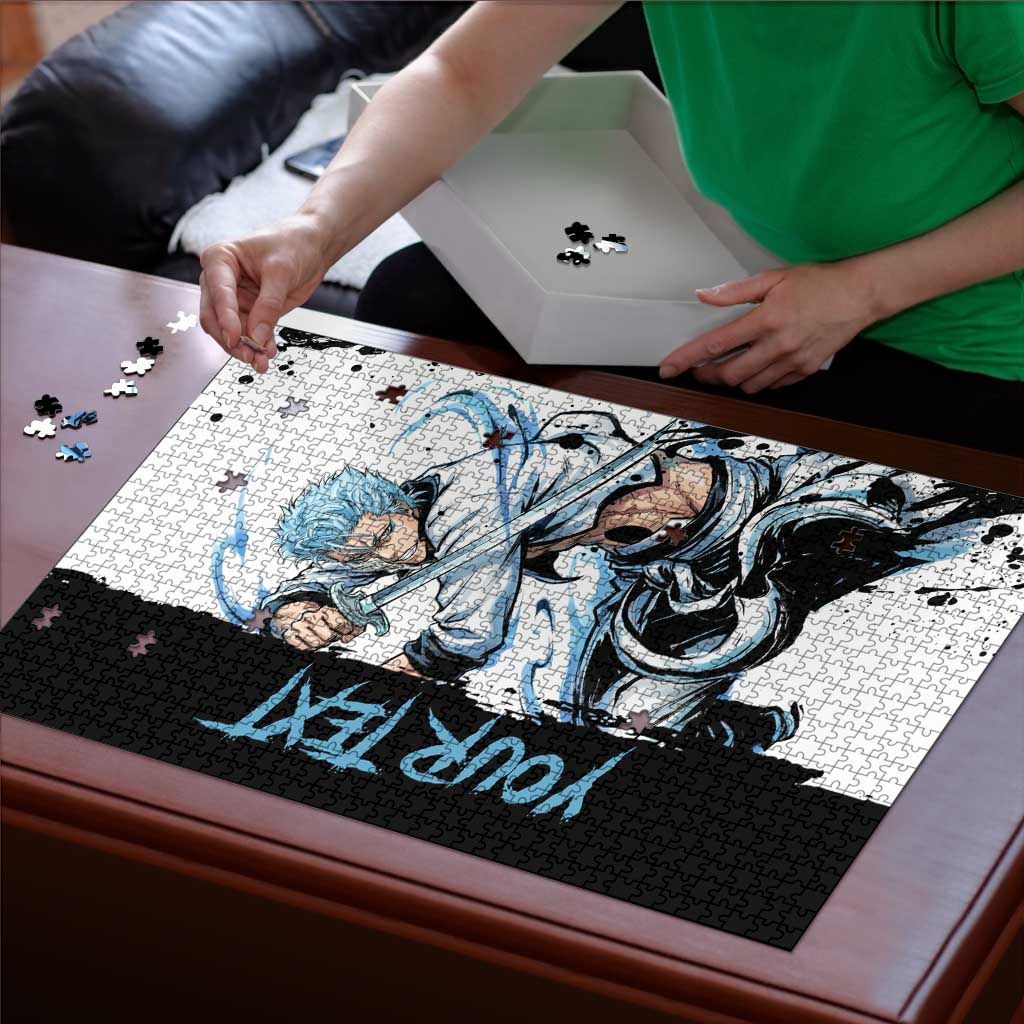Personalized Grimmjow Jaegerjaquez Puzzle Ink Splash Anime Brush Style