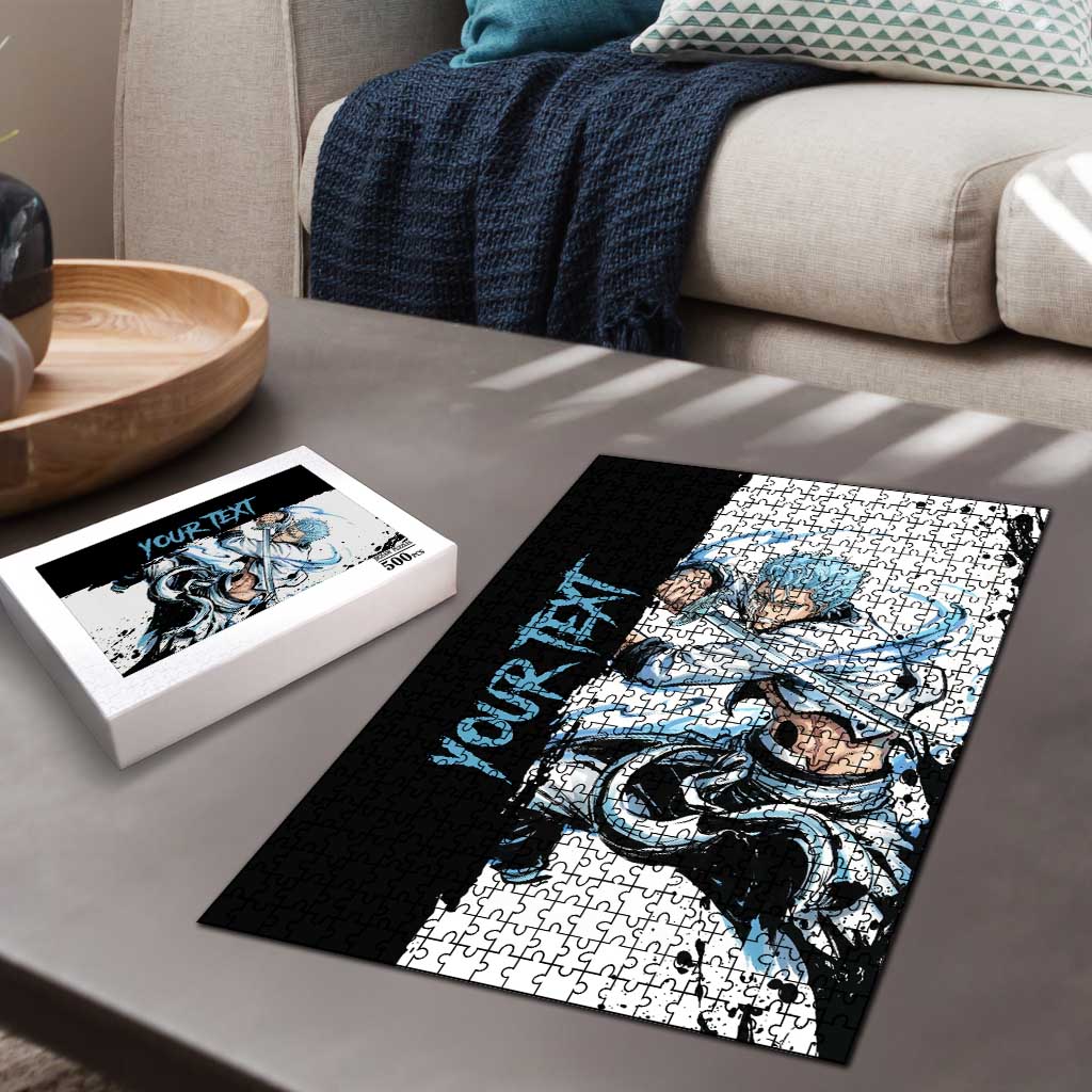 Personalized Grimmjow Jaegerjaquez Puzzle Ink Splash Anime Brush Style