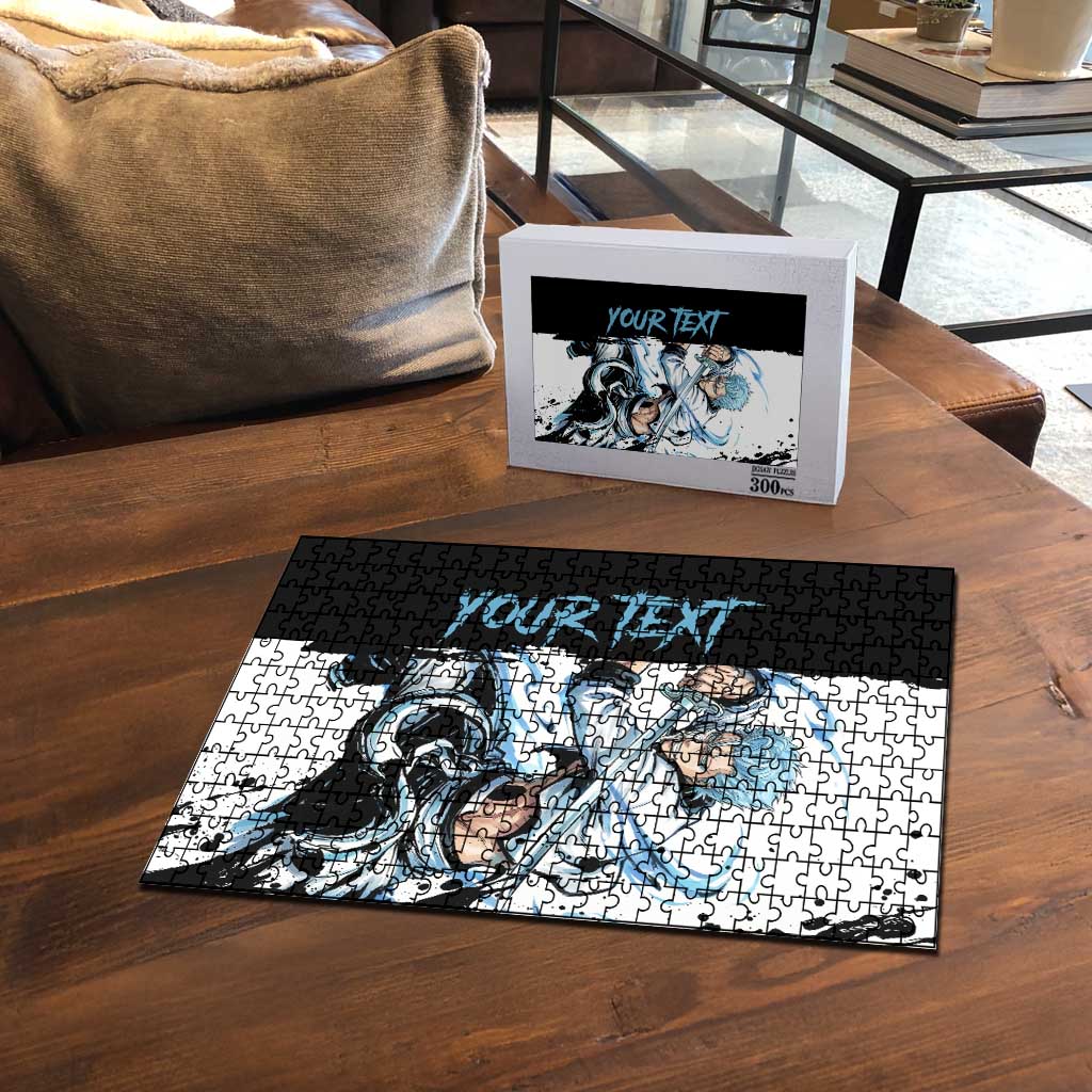 Personalized Grimmjow Jaegerjaquez Puzzle Ink Splash Anime Brush Style