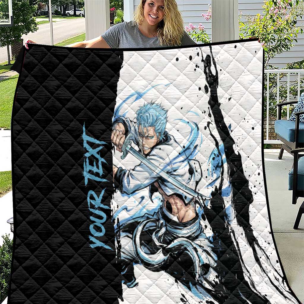 Personalized Grimmjow Jaegerjaquez Quilt Ink Splash Anime Brush Style