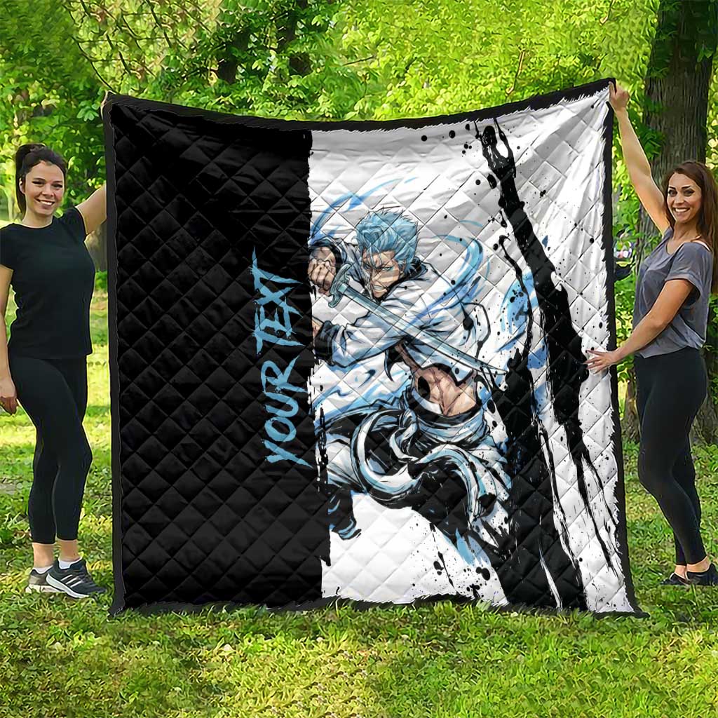 Personalized Grimmjow Jaegerjaquez Quilt Ink Splash Anime Brush Style