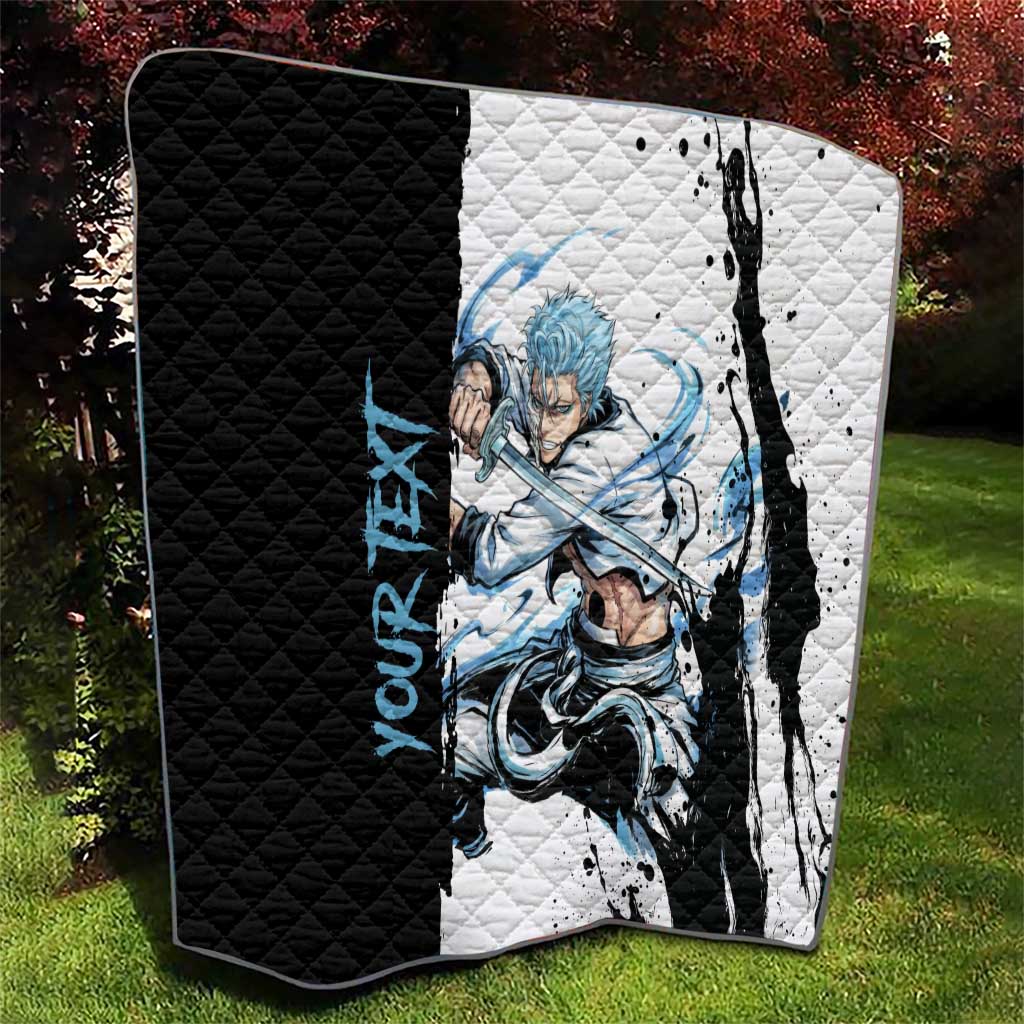 Personalized Grimmjow Jaegerjaquez Quilt Ink Splash Anime Brush Style
