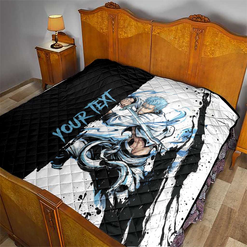 Personalized Grimmjow Jaegerjaquez Quilt Ink Splash Anime Brush Style