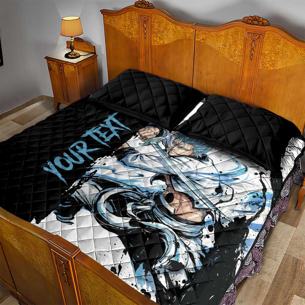 Personalized Grimmjow Jaegerjaquez Quilt Bed Set Ink Splash Anime Brush Style