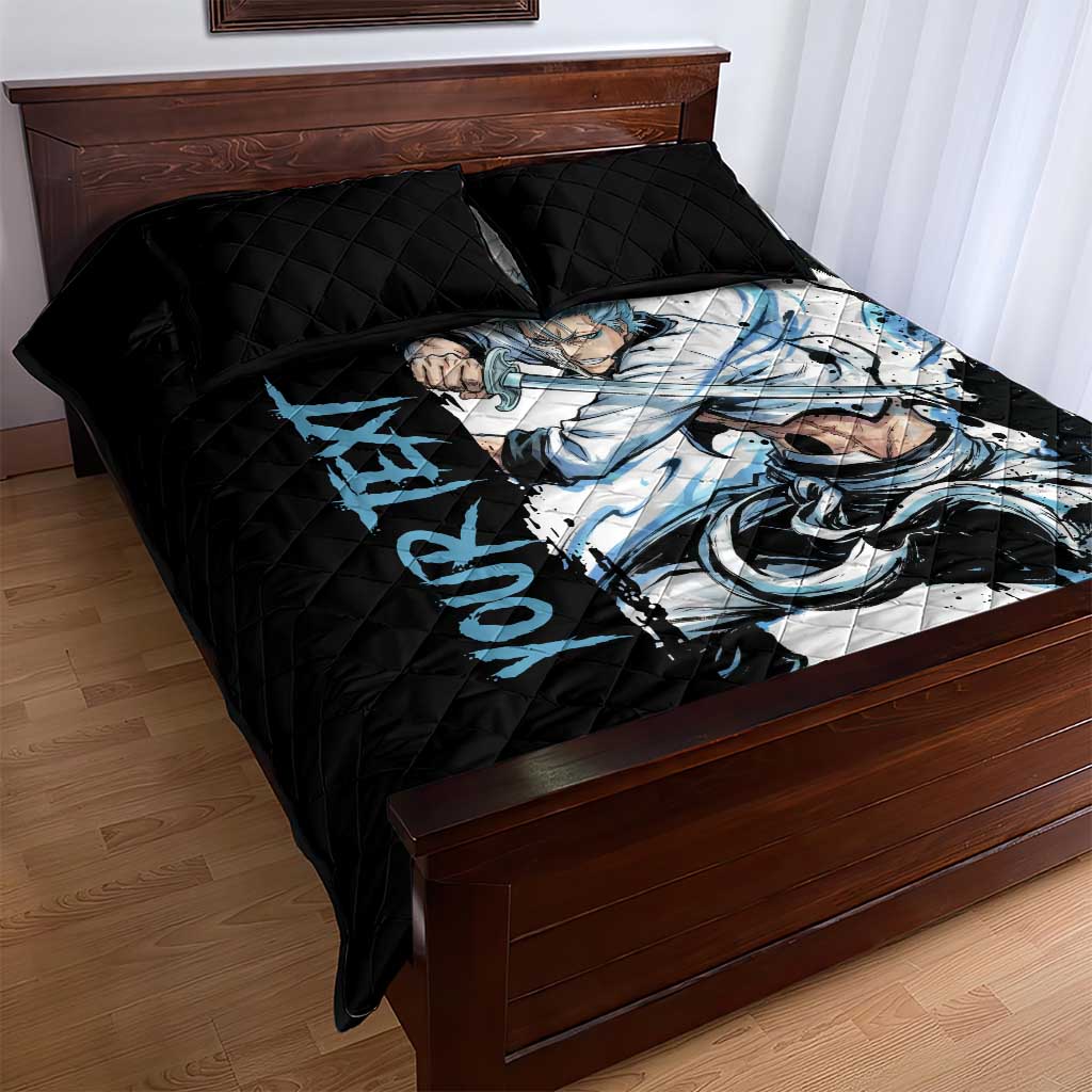 Personalized Grimmjow Jaegerjaquez Quilt Bed Set Ink Splash Anime Brush Style