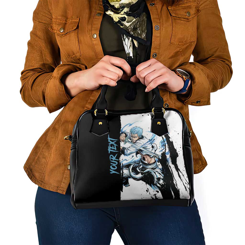 Personalized Grimmjow Jaegerjaquez Shoulder Handbag Ink Splash Anime Brush Style