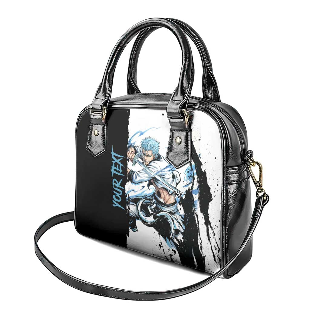 Personalized Grimmjow Jaegerjaquez Shoulder Handbag Ink Splash Anime Brush Style