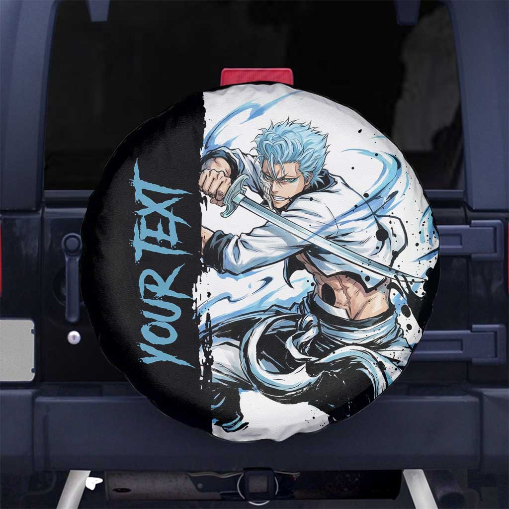 Personalized Grimmjow Jaegerjaquez Spare Tire Cover Ink Splash Anime Brush Style