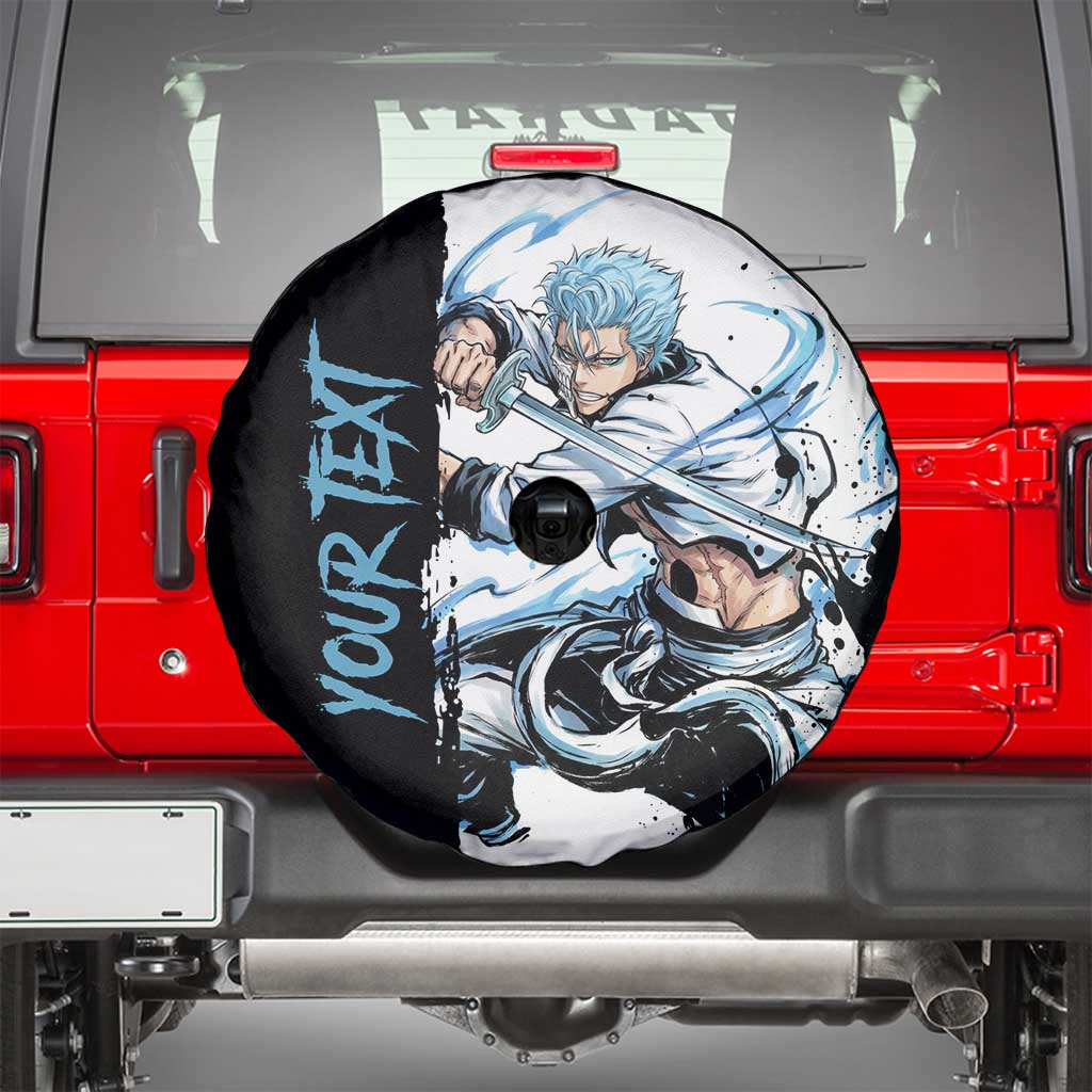 Personalized Grimmjow Jaegerjaquez Spare Tire Cover Ink Splash Anime Brush Style