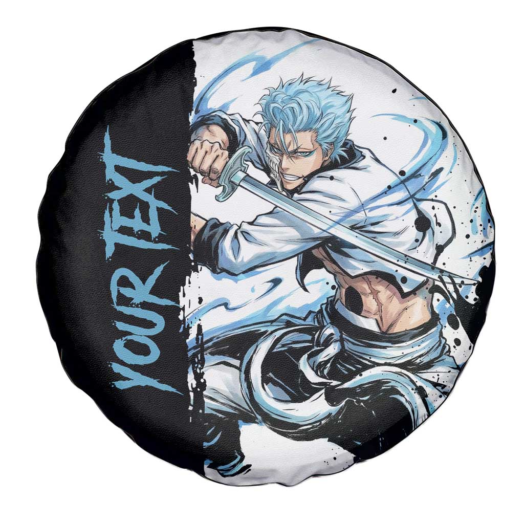Personalized Grimmjow Jaegerjaquez Spare Tire Cover Ink Splash Anime Brush Style