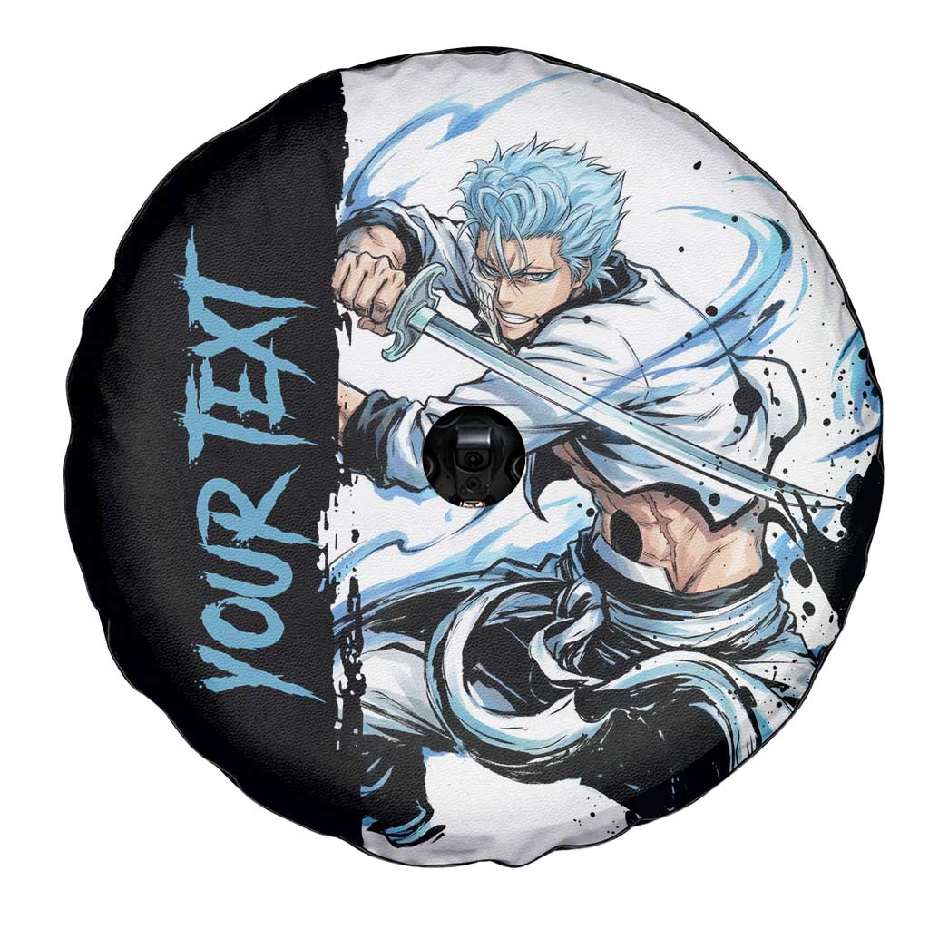 Personalized Grimmjow Jaegerjaquez Spare Tire Cover Ink Splash Anime Brush Style