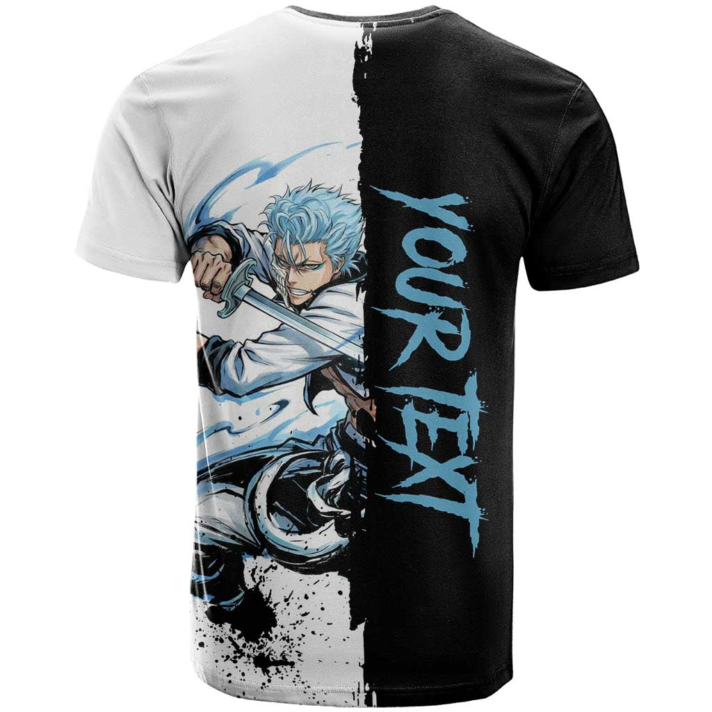 Personalized Grimmjow Jaegerjaquez T Shirt Ink Splash Anime Brush Style