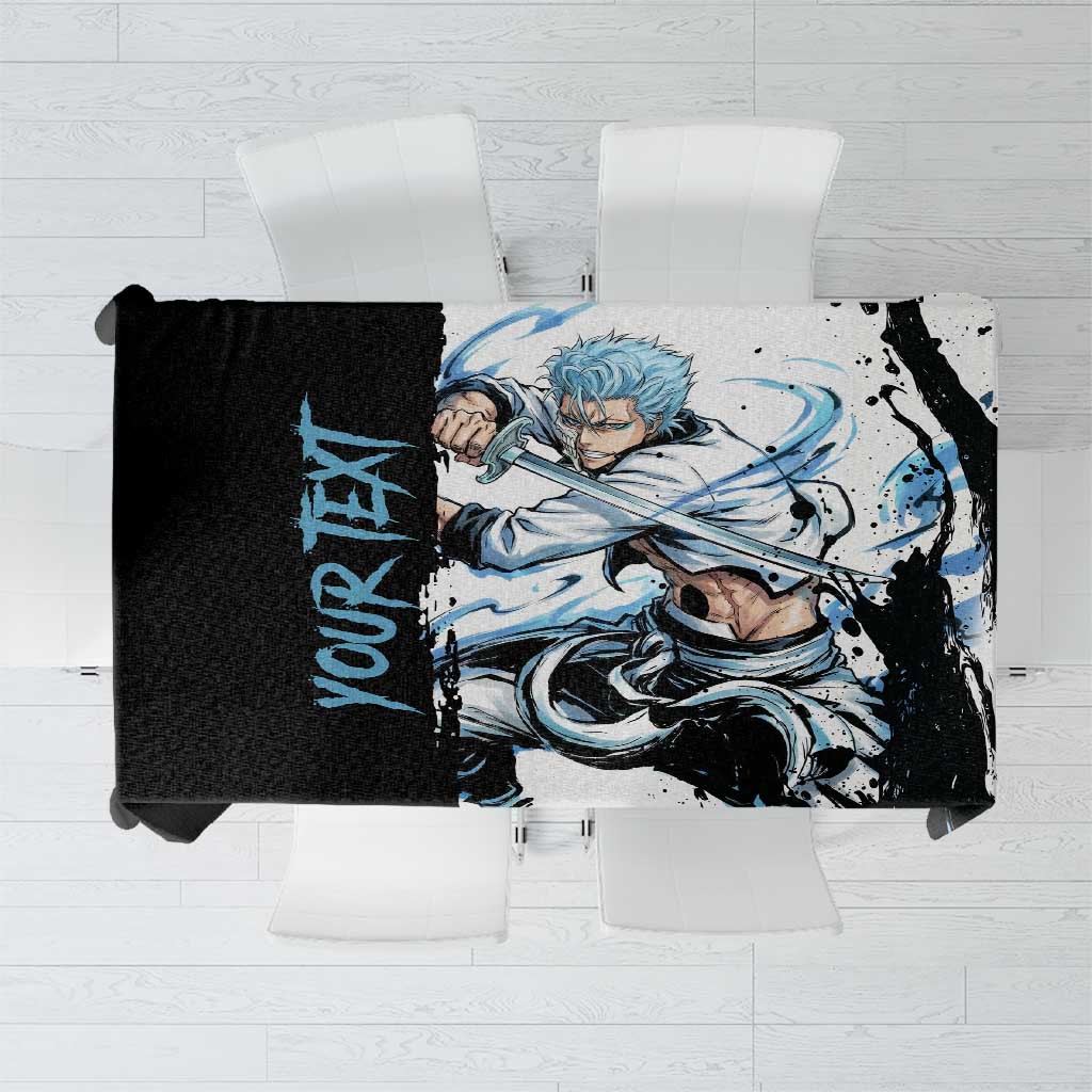 Personalized Grimmjow Jaegerjaquez Tablecloth Ink Splash Anime Brush Style