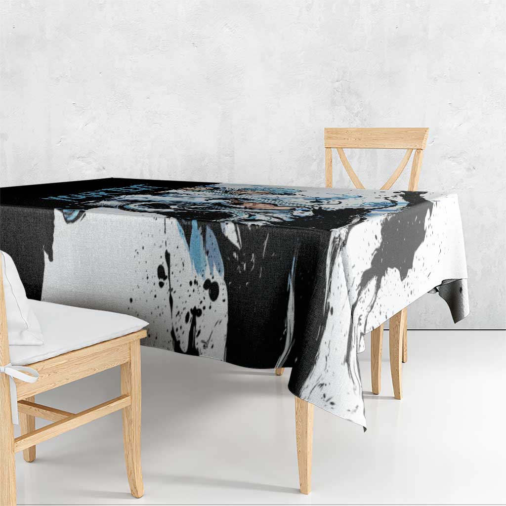 Personalized Grimmjow Jaegerjaquez Tablecloth Ink Splash Anime Brush Style
