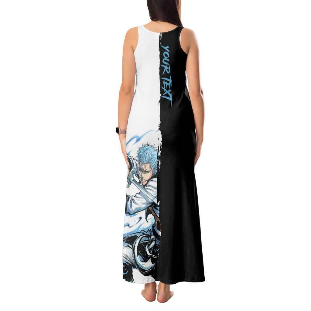 Personalized Grimmjow Jaegerjaquez Tank Maxi Dress Ink Splash Anime Brush Style