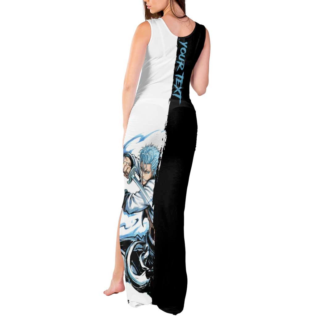 Personalized Grimmjow Jaegerjaquez Tank Maxi Dress Ink Splash Anime Brush Style