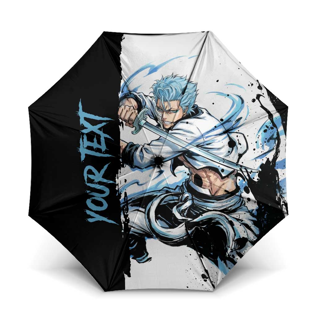 Personalized Grimmjow Jaegerjaquez Umbrella Ink Splash Anime Brush Style