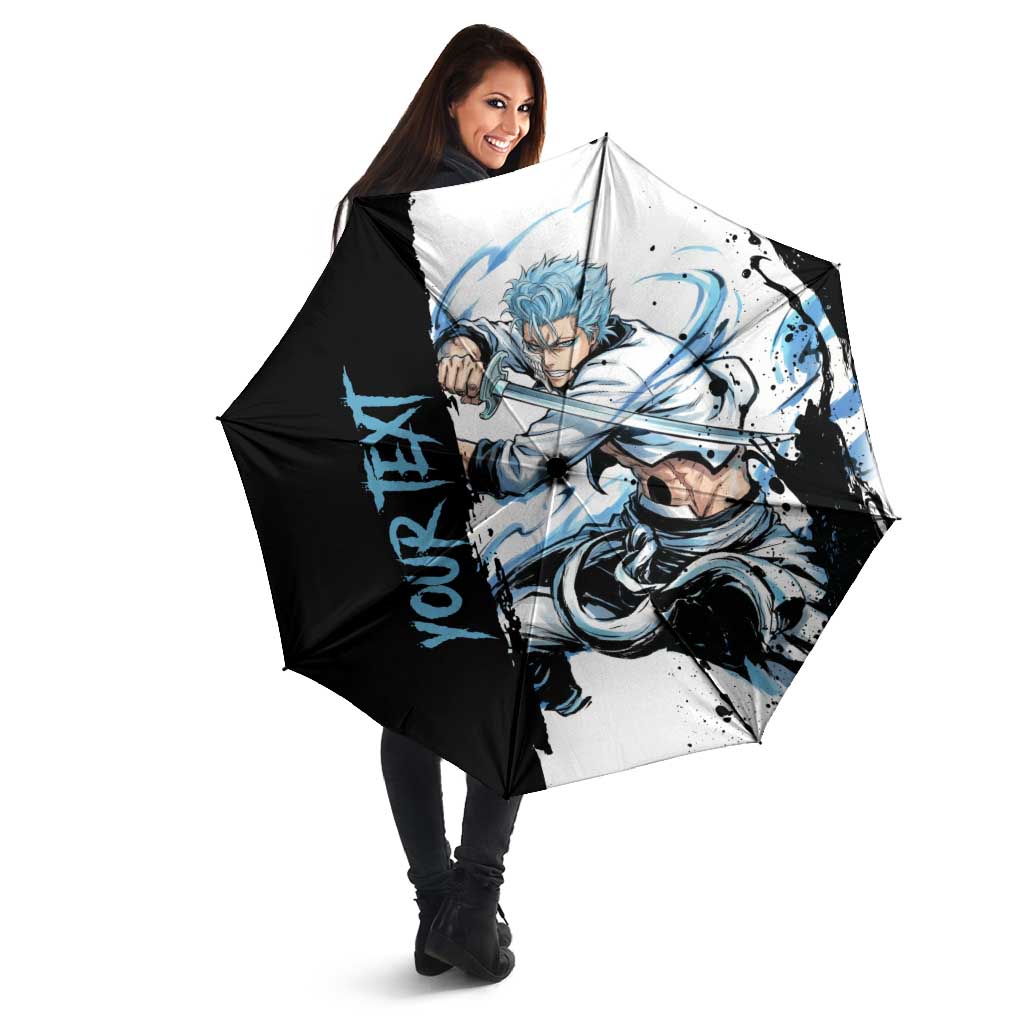 Personalized Grimmjow Jaegerjaquez Umbrella Ink Splash Anime Brush Style