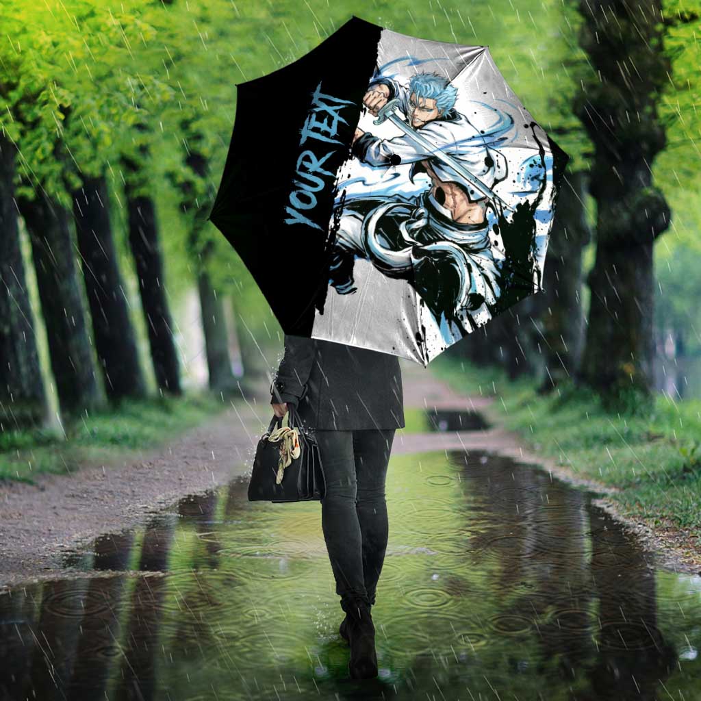 Personalized Grimmjow Jaegerjaquez Umbrella Ink Splash Anime Brush Style