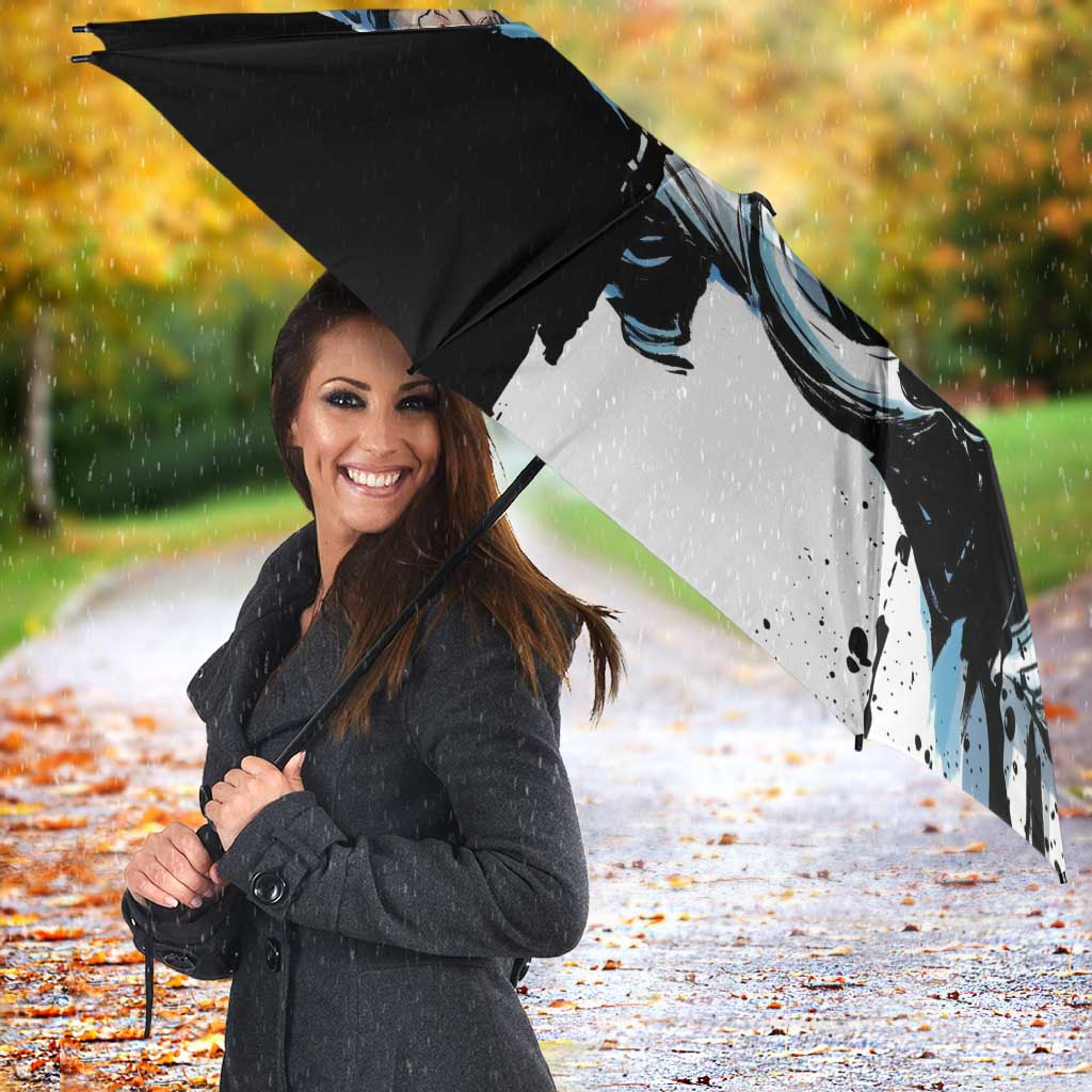 Personalized Grimmjow Jaegerjaquez Umbrella Ink Splash Anime Brush Style