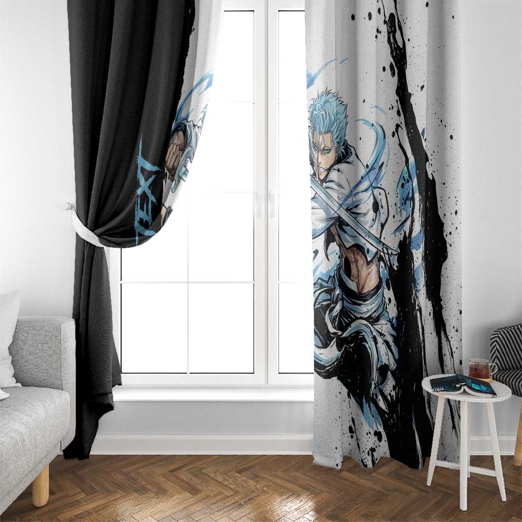 Personalized Grimmjow Jaegerjaquez Window Curtain Ink Splash Anime Brush Style