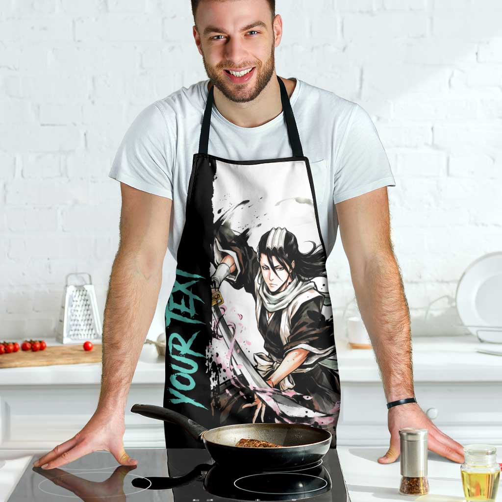 Personalized Byakuya Kuchiki Apron Ink Splash Anime Brush Style