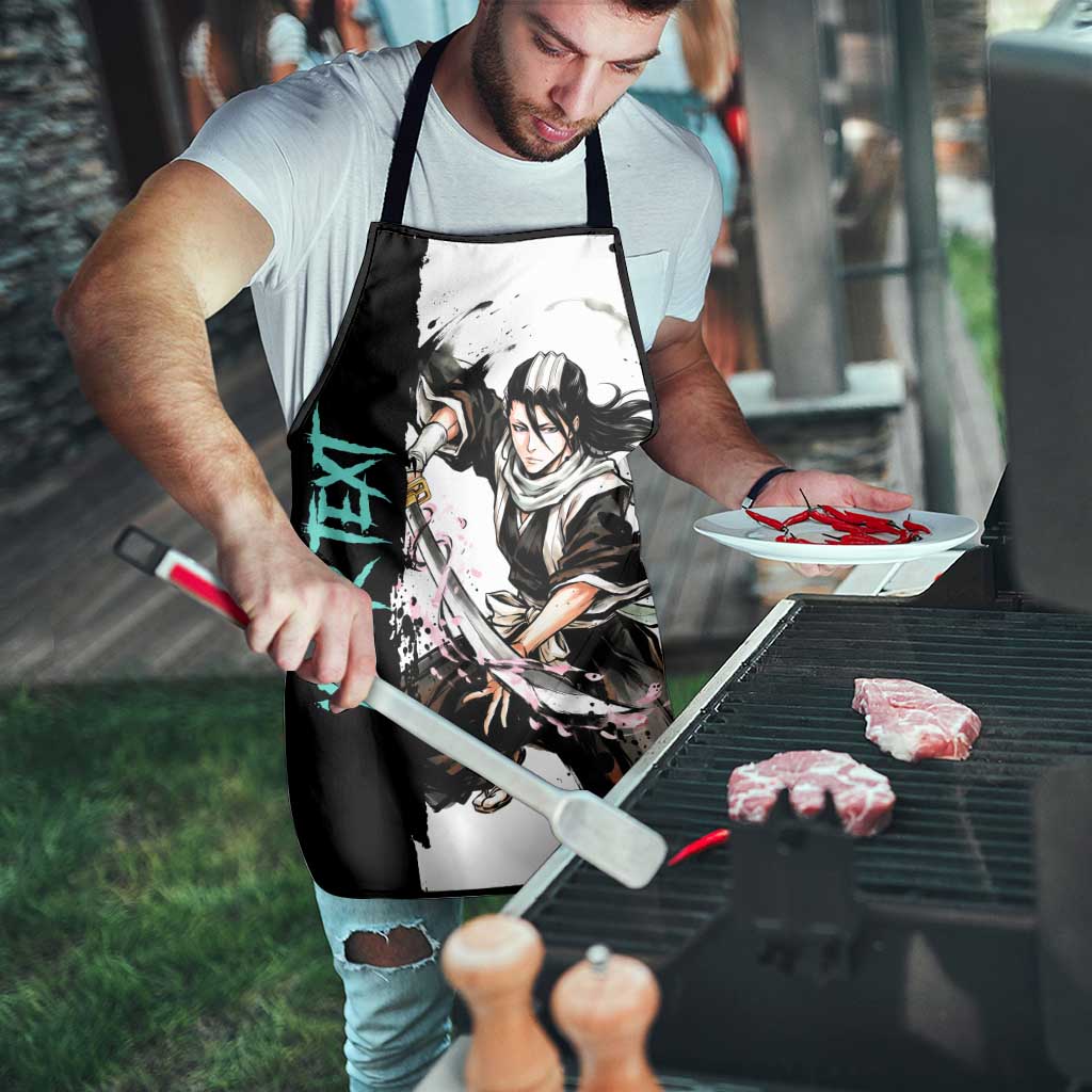 Personalized Byakuya Kuchiki Apron Ink Splash Anime Brush Style