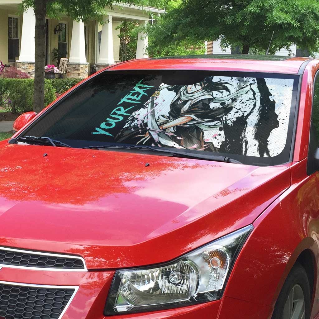 Personalized Byakuya Kuchiki Auto Sun Shade Ink Splash Anime Brush Style